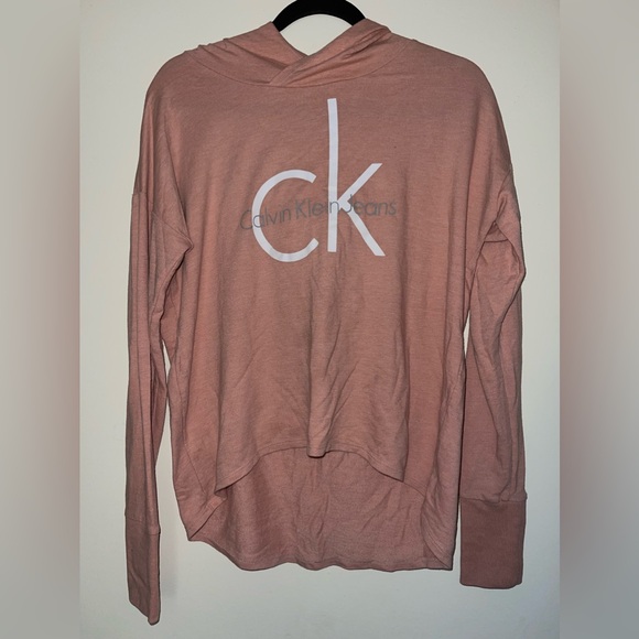 Calvin Klein Jeans Womens Lightweight Relaxed Fit Hoodie - Picture 5 of 12